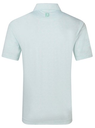 FootJoy Wingtip Floral Lisle pánske polo, white/sea glass