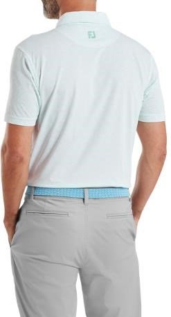 FootJoy Wingtip Floral Lisle pánske polo, white/sea glass