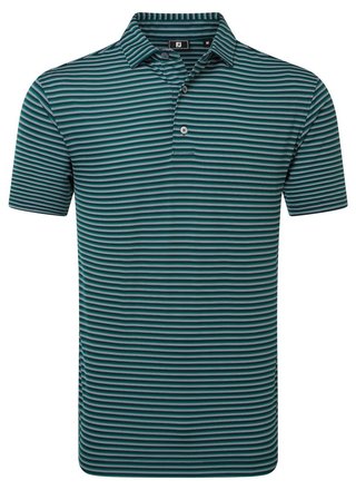 FootJoy Shadow Stripe Lisle pánske polo, navy