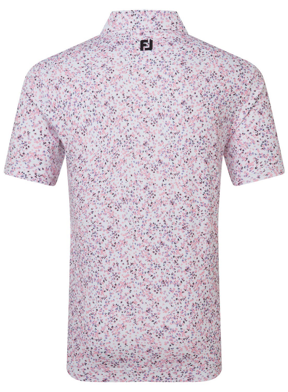 FootJoy Watercolour Floral Print Pique pánske polo, white/pink pop/black