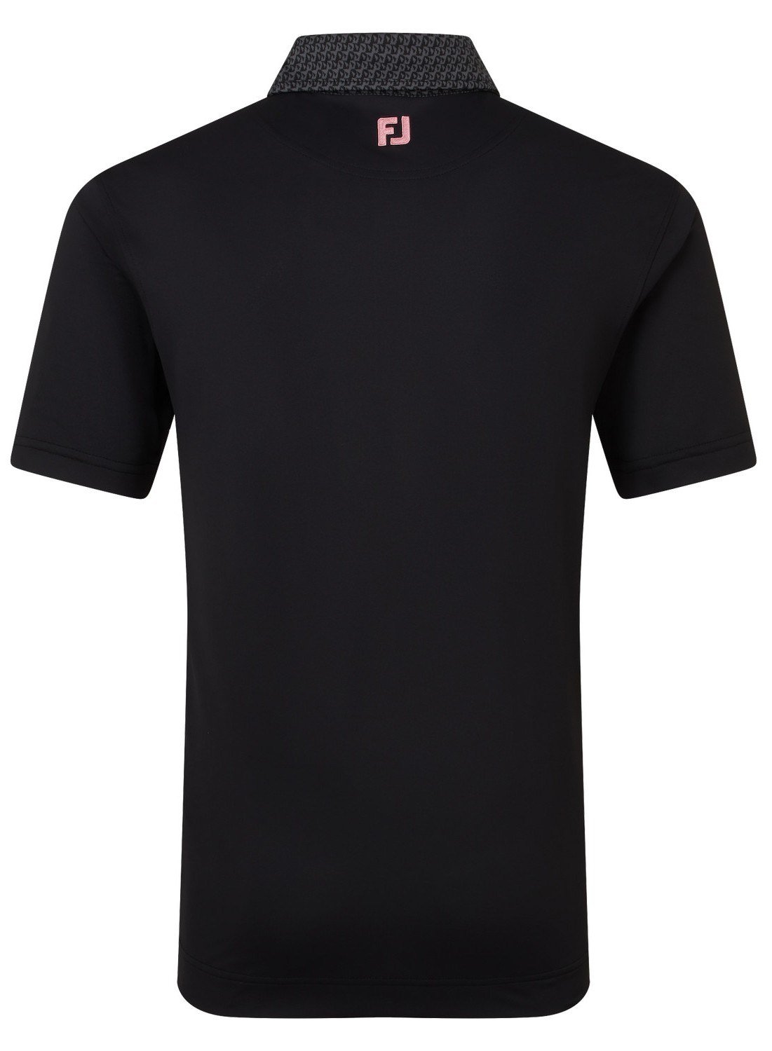 FootJoy Star Geo Trim Pique pánske polo, čierne