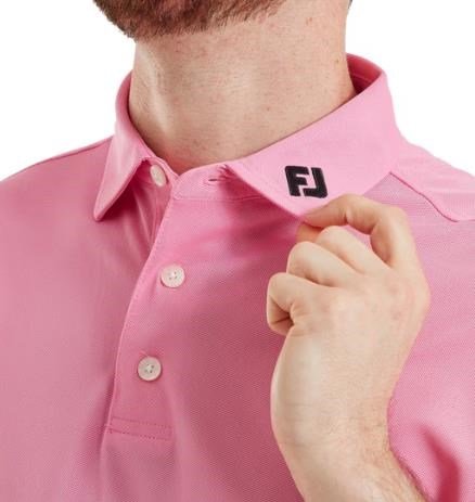 FootJoy Stretch Pique Solid pánske polo, pink pop