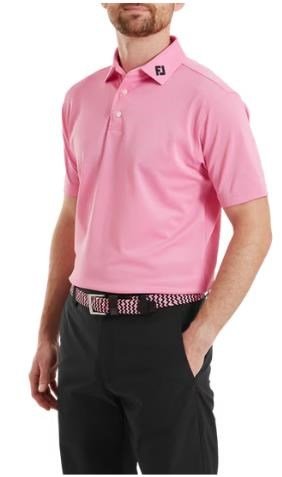 FootJoy Stretch Pique Solid pánske polo, pink pop