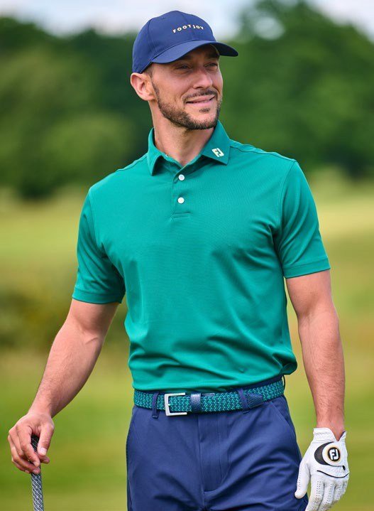 FootJoy Stretch Pique Solid pánske polo, field green