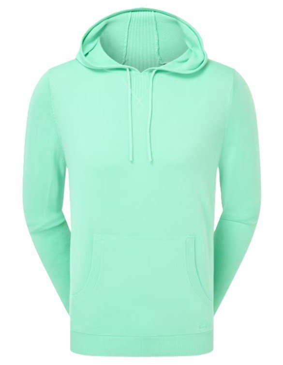 FootJoy drirelease Knit Hoodie pánska mikina, sea glass
