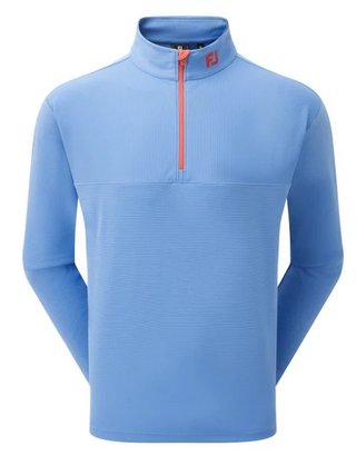 FootJoy Angled Ottoman Chill-Out pánska mikina, coastal blue