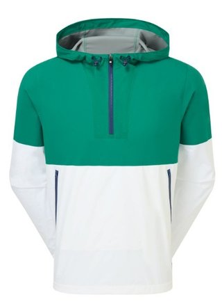 FootJoy HydroLite X Hoodie pánska bunda, field green/white