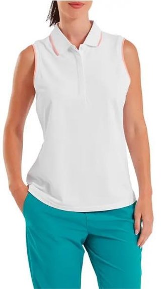 FootJoy Sleeveless dámske polo, biele