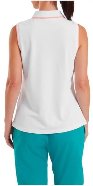 FootJoy Sleeveless dámske polo, biele