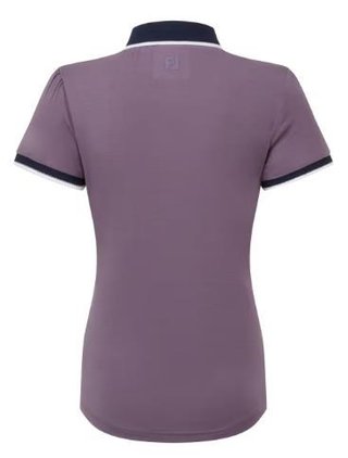 FootJoy Cap Sleeve dámske polo, dusty violet/navy