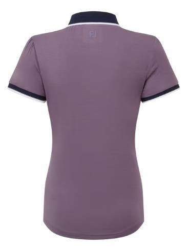 FootJoy Cap Sleeve dámske polo, dusty violet/navy