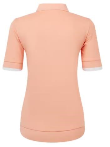 FootJoy Texture Knit dámske polo, desert peach/white