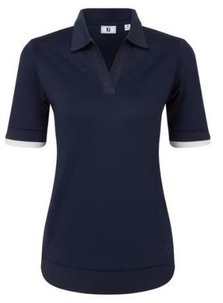 FootJoy Texture Knit dámske polo, navy/white