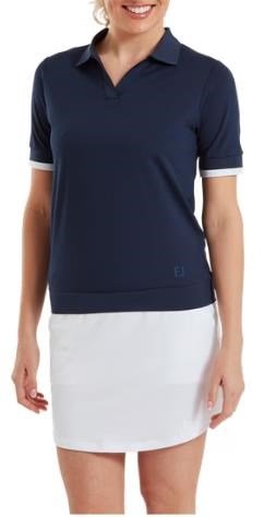 FootJoy Texture Knit dámske polo, navy/white