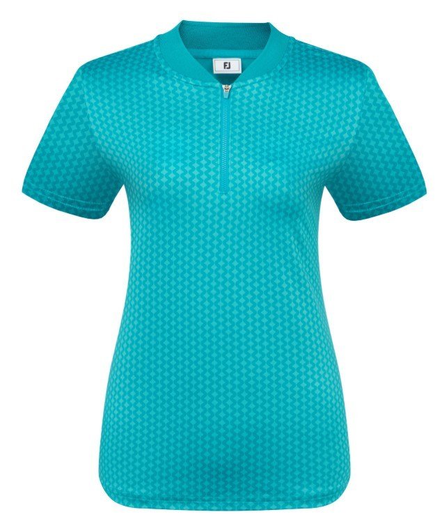 FootJoy Zip Blade dámske polo, tonal tile blue print