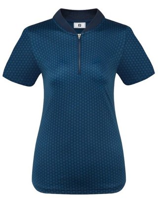 FootJoy Zip Blade dámske polo, tonal tile navy print