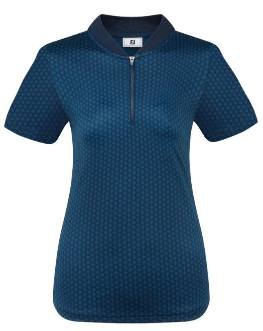 FootJoy Zip Blade dámske polo, tonal tile navy print