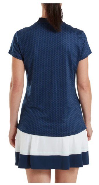 FootJoy Zip Blade dámske polo, tonal tile navy print