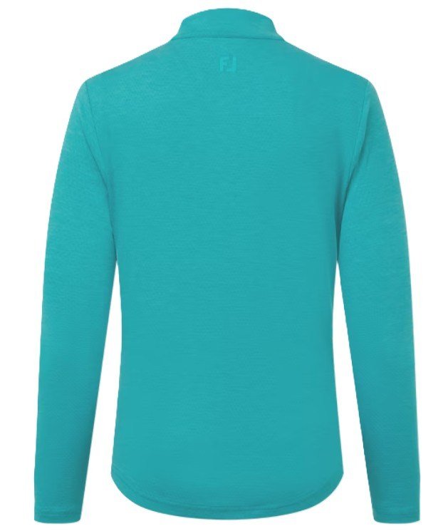 FootJoy 1/4 Zip Blade Collar Midlayer dámska mikina, tile blue/glacial blue/biela