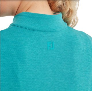 FootJoy 1/4 Zip Blade Collar Midlayer dámska mikina, tile blue/glacial blue/biela