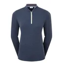 FootJoy 1/4 Zip Blade Collar Midlayer dámska mikina, navy/dusty violet/glacial blue