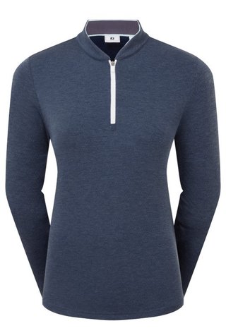 FootJoy 1/4 Zip Blade Collar Midlayer dámska mikina, navy/dusty violet/glacial blue