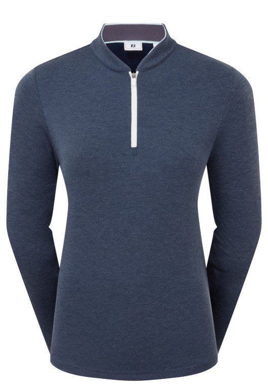 FootJoy 1/4 Zip Blade Collar Midlayer dámska mikina, navy/dusty violet/glacial blue