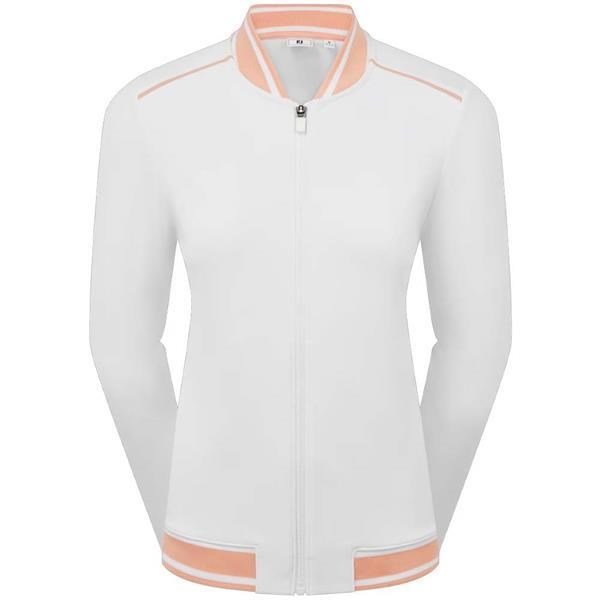 FootJoy Track dámska bunda, biela/desert peach