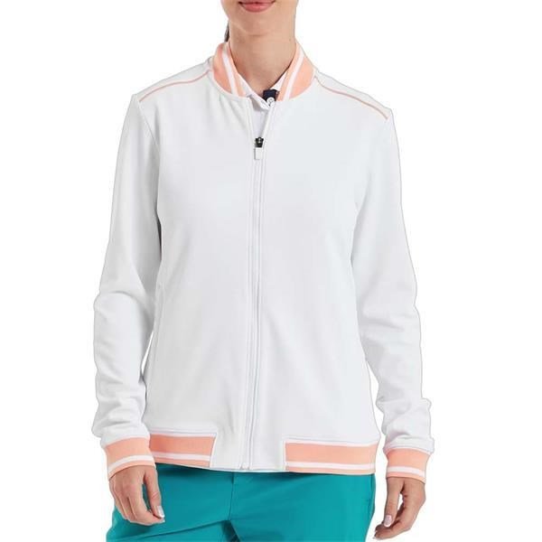 FootJoy Track dámska bunda, biela/desert peach