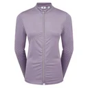 FootJoy Midlayer Full Zip Printed Sleeve dámska mikina, dusty violet