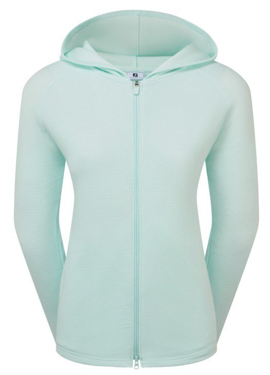 FootJoy Full-Zip Ottoman Hoodie dámska mikina, glacial blue