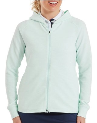 FootJoy Full-Zip Ottoman Hoodie dámska mikina, glacial blue