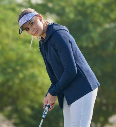 FootJoy Full-Zip Ottoman Hoodie dámska mikina, navy