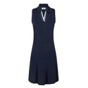 FootJoy Pleated dámske šaty, navy/biela