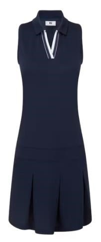 FootJoy Pleated dámske šaty, navy/biela