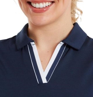 FootJoy Pleated dámske šaty, navy/biela
