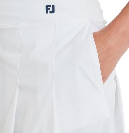 FootJoy Pleated dámska sukňa, bielo/tmavomodrá