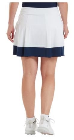 FootJoy Pleated dámska sukňa, bielo/tmavomodrá