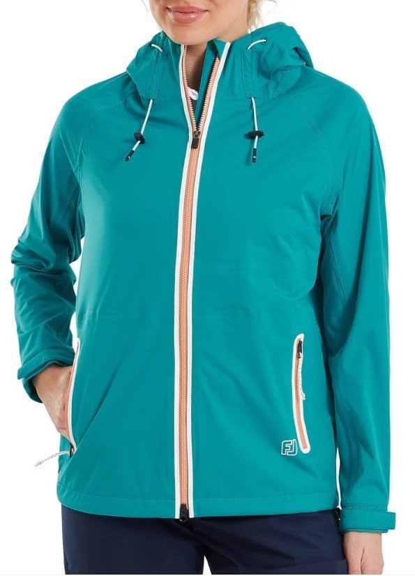 FootJoy HydroKnit dámska bunda, modrá/biela/desert peach