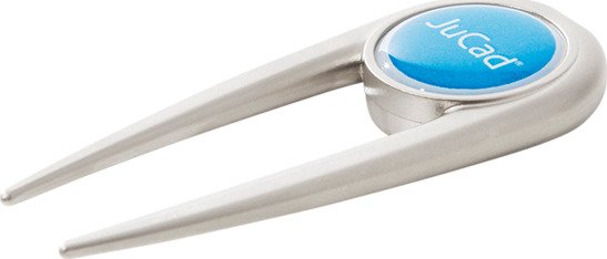 JuCad divot tool - nehrdzavejúca oceľ, s magnetickým markerom loptičky, strieborný