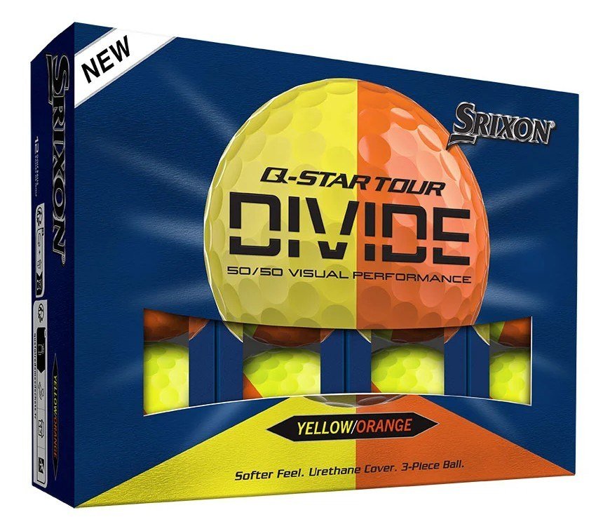 Srixon Q-Star Tour Divide golfové loptičky, žlto/oranžové