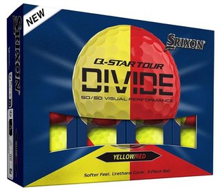 Srixon Q-Star Tour Divide golfové loptičky, žlto/červené