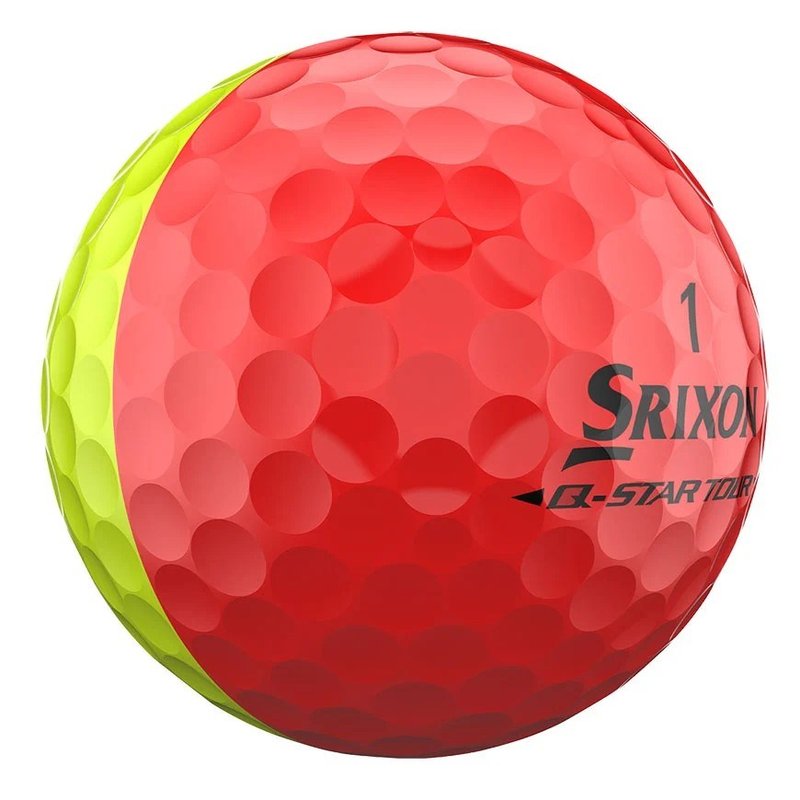 Srixon Q-Star Tour Divide golfové loptičky, žlto/červené