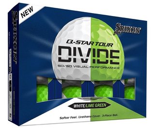 Srixon Q-Star Tour Divide golfové loptičky, bielo/limetkové
