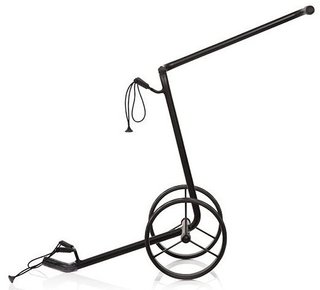 JuStar Black 2-Wheeled tlačný vozík, matt black finish