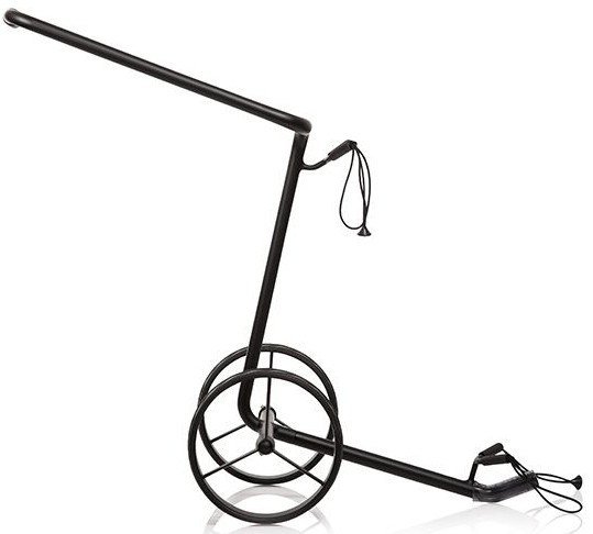 JuStar Black 2-Wheeled tlačný vozík, matt black finish