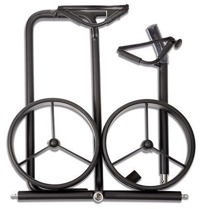 JuStar Black 2-Wheeled tlačný vozík, matt black finish