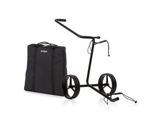 JuStar Black 2-Wheeled tlačný vozík, matt black finish