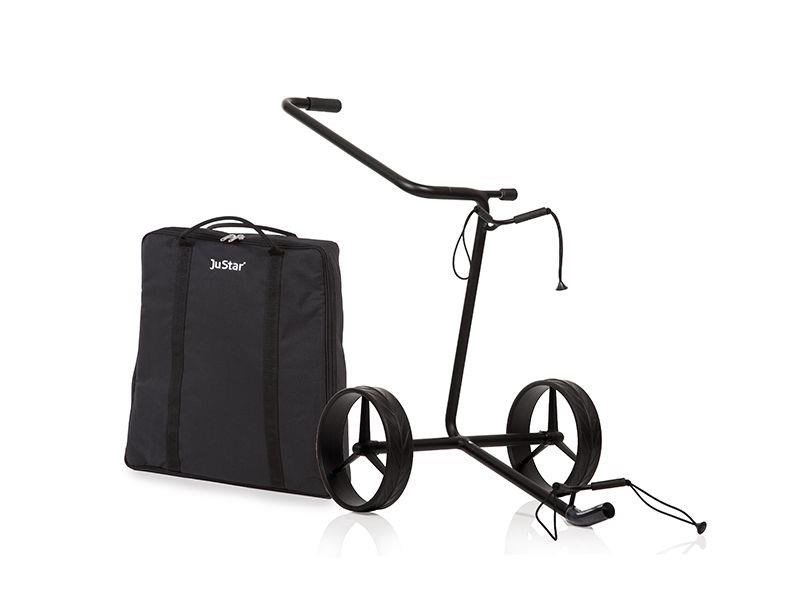 JuStar Black 2-Wheeled tlačný vozík, matt black finish
