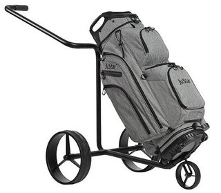 JuStar Black 3-Wheeled tlačný vozík, matt black finish